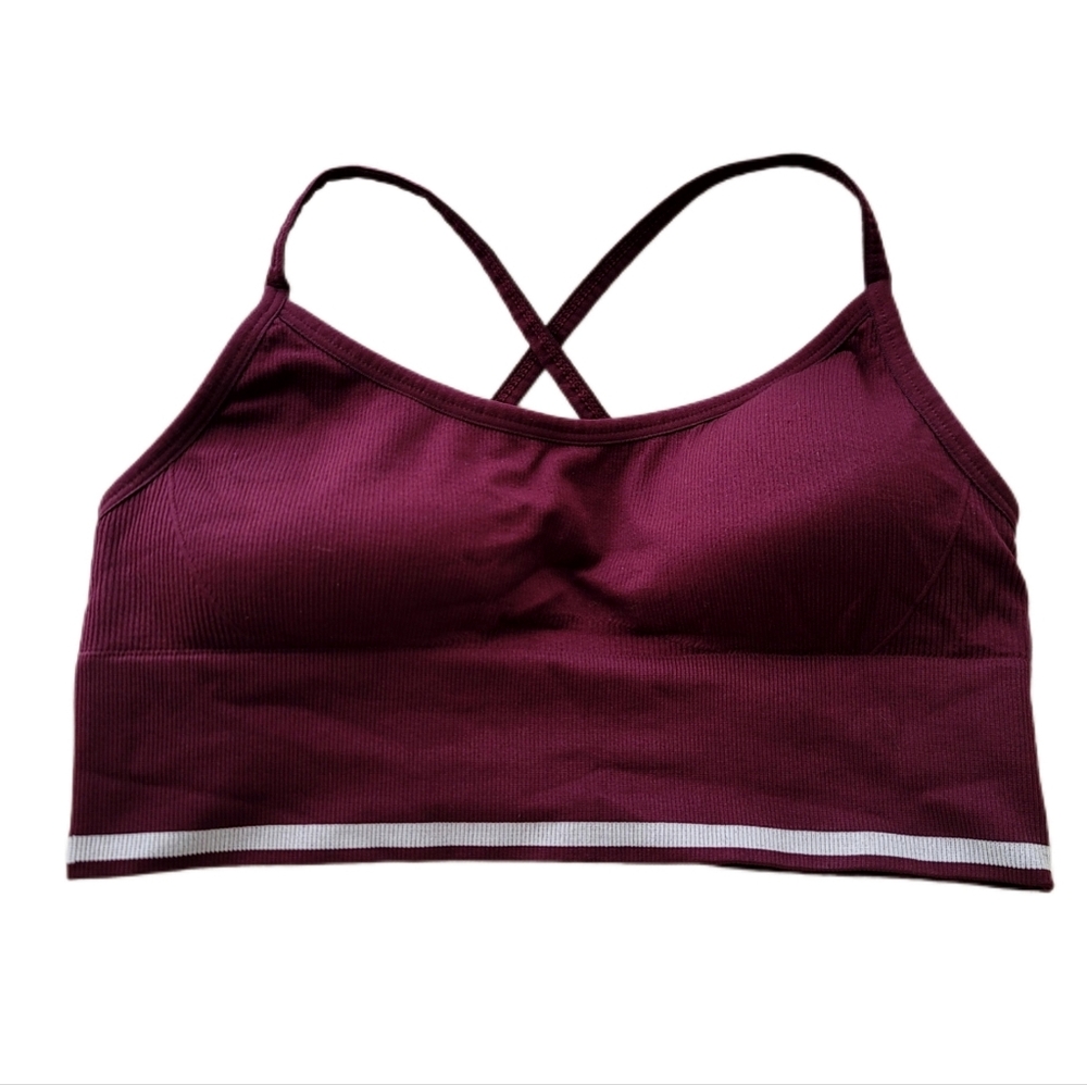 BCBGeneration Women's Cross Back Elastic Waist Sports Bra Size XS